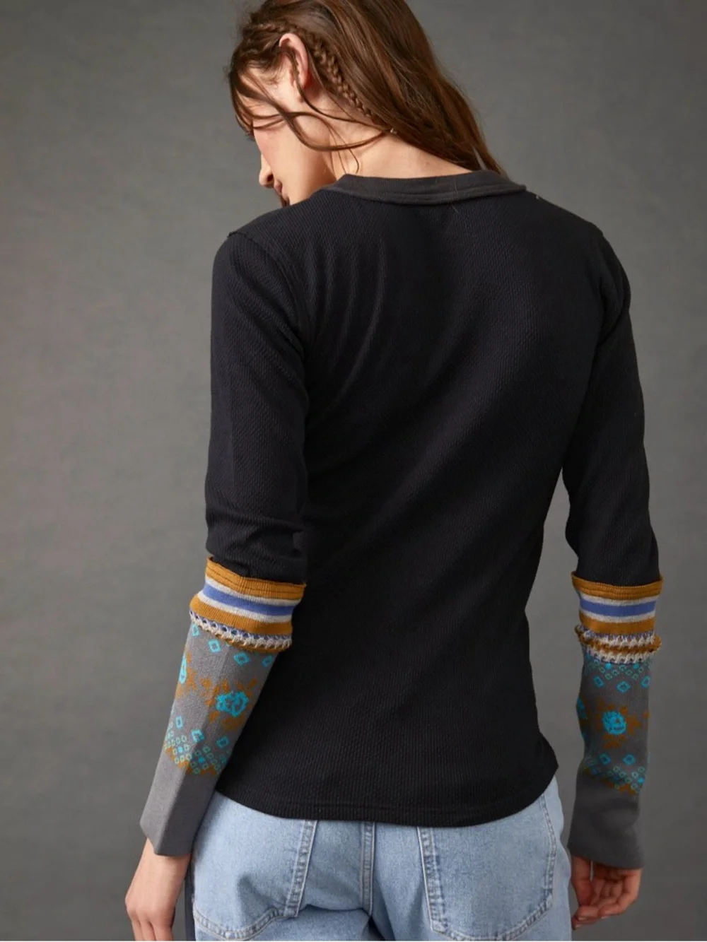 Free People We the Free Mikah Layering Cuff Thermal Top
